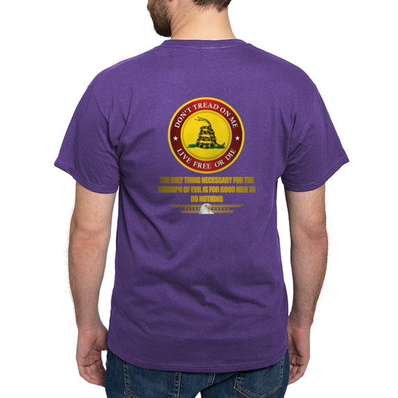 CafePress - (Dtom) Triumph Over Evil Dark T Shirt - Men's Classic Graphic Cotton T-Shirt