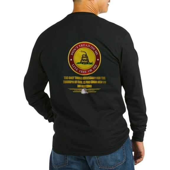 CafePress - (Dtom) Triumph Over Evil Long Sleeve Dark T Shirt - Long Sleeve Dark T-Shirt
