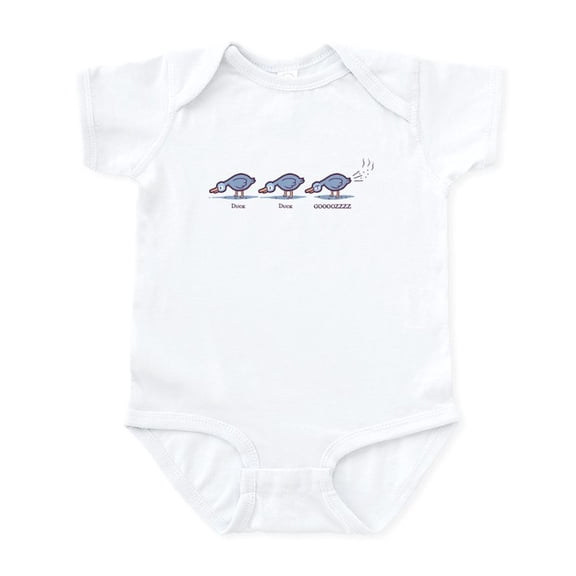 CafePress - Duck Duck Gooz Body Suit - Baby Light Bodysuit, Size Newborn - 24 Months