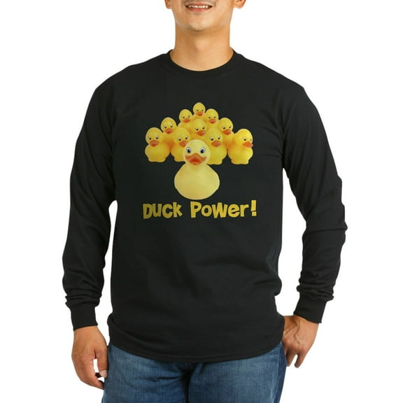 CafePress - Duck Power! Long Sleeve Dark T Shirt - Long Sleeve Dark T-Shirt