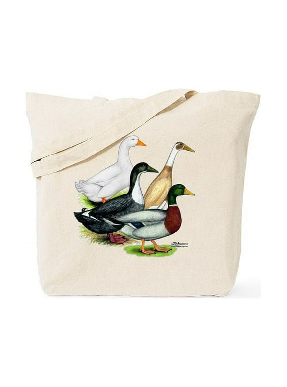 CafePress - Duck Quartet Tote Bag - Natural Canvas Tote Bag, Cloth Shopping Bag