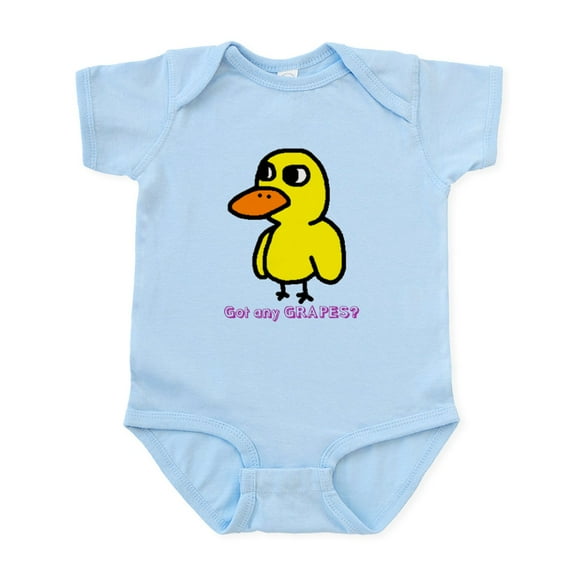 CafePress - Duck (Strait Forward) 6 Body Suit - Baby Light Bodysuit, Size Newborn - 24 Months