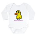 thumbnail image 1 of CafePress - Duck (Strait Forward) 6 Body Suit - Long Sleeve Infant Bodysuit, 1 of 4