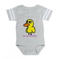 thumbnail image 1 of CafePress - Duck (Strait Forward) 6 - Cute Infant Baby Football Bodysuit, 1 of 3