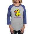 thumbnail image 1 of CafePress - Duck (Strait Forward) 6 Long Sleeve T Shirt - Womens Baseball Tee, 1 of 4