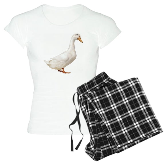 CafePress - Duck Women's Light Pajamas - Women's Short Sleeve Print T-Shirt and Pants Light Cotton Pajama Set