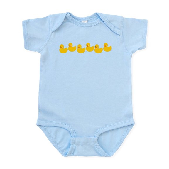 CafePress - Duckies In A Row Infant Bodysuit - Baby Light Bodysuit, Size Newborn - 24 Months