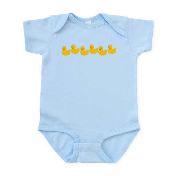 CafePress - Duckies In A Row Infant Bodysuit - Baby Light Bodysuit, Size Newborn - 24 Months