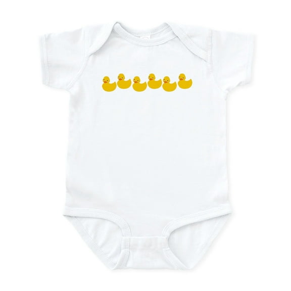 CafePress - Duckies In A Row Infant Bodysuit - Baby Light Bodysuit, Size Newborn - 24 Months