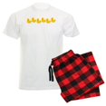 thumbnail image 1 of CafePress - Duckies In A Row Men's Light Pajamas - Men's Light Loose Fit Cotton Pajama Set, 1 of 7