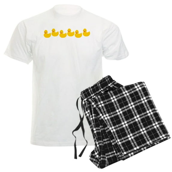 CafePress - Duckies In A Row Men's Light Pajamas - Men's Light Loose Fit Cotton Pajama Set