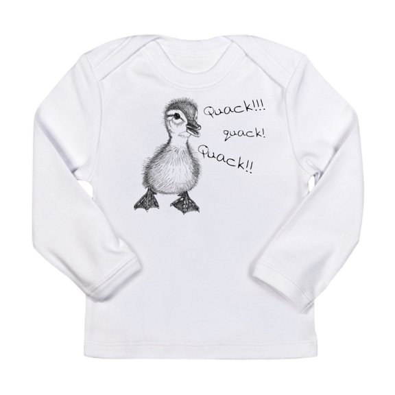 CafePress - Duckling Quack, Baby Duck Long Sleeve Infant T Shi - Long Sleeve Infant T-Shirt