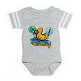 thumbnail image 1 of CafePress - Ducky 1St Birthday - Cute Infant Baby Football Bodysuit, 1 of 3