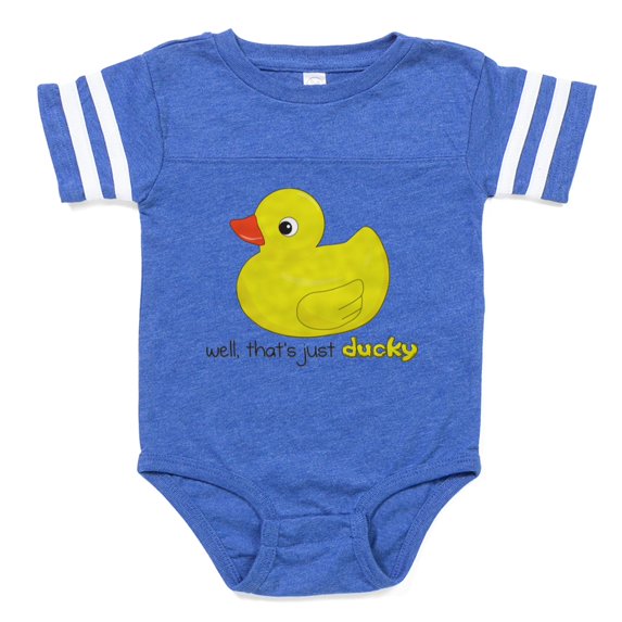 CafePress - Ducky - Cute Infant Baby Football Bodysuit