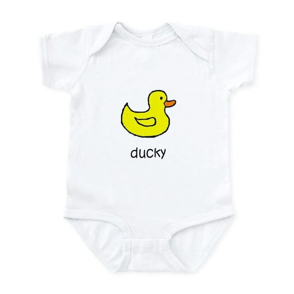 CafePress - Ducky Infant Creeper - Baby Light Bodysuit, Size Newborn - 24 Months