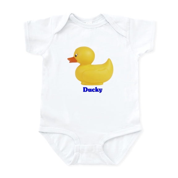 CafePress - Ducky Infant Creeper - Baby Light Bodysuit, Size Newborn - 24 Months
