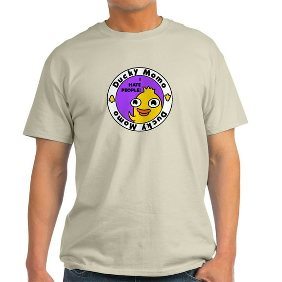CafePress - Ducky Momo Hates People! T Shirt - Light T-Shirt - CP