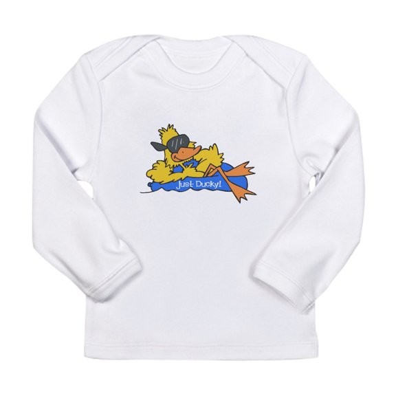 CafePress - Ducky On A Raft Long Sleeve Infant T Shirt - Long Sleeve Infant T-Shirt