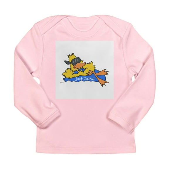 CafePress - Ducky On A Raft Long Sleeve Infant T Shirt - Long Sleeve Infant T-Shirt