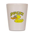 thumbnail image 1 of CafePress - Ducky - White Shot Glass, Unique and Funny Shot Glass, 1 of 2