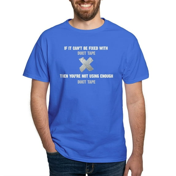 CafePress - Duct Tape T Shirt - Men's Classic Graphic Cotton T-Shirt