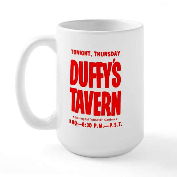 CafePress - Duffy's Tavern Large Mug - 15 oz Ceramic Large White Novelty Mug