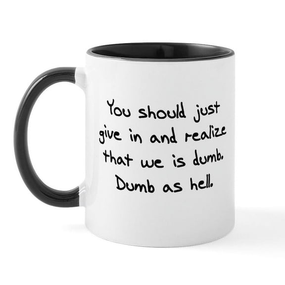 CafePress - Dumbashell Mugs - 11 oz Ceramic Mug - Novelty Coffee Tea Cup