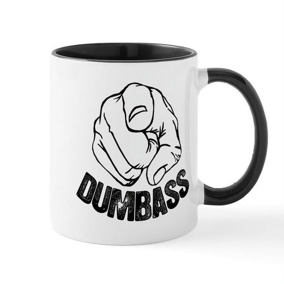 CafePress - Dumbass Mug - 11 oz Ceramic Mug - Novelty Coffee Tea Cup