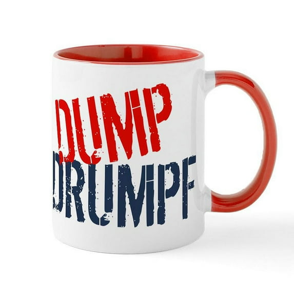 CafePress - Dump Drumpf Mug - 11 oz Ceramic Mug - Novelty Coffee Tea Cup