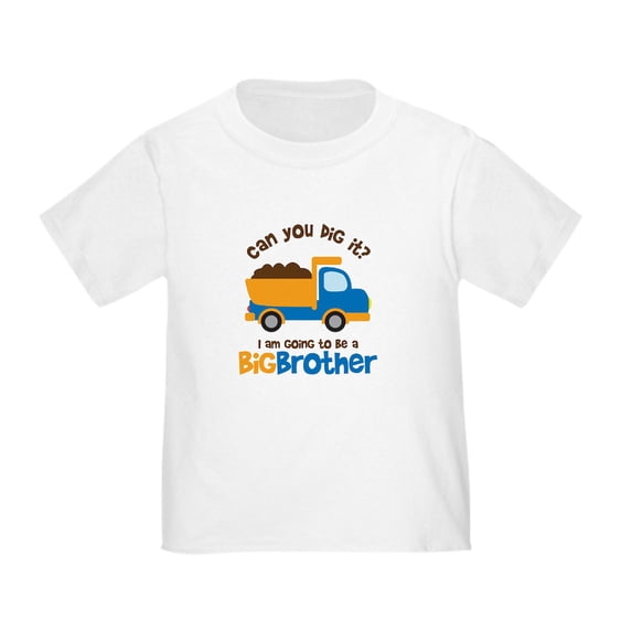 CafePress - Dump Truck Big Brother To Be Toddler T Shirt - Cute Toddler T-Shirt, 100% Cotton