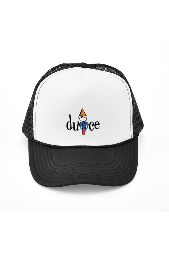 - Dunce - Adjustable Unisex Printed Trucker Hat with Mesh Back