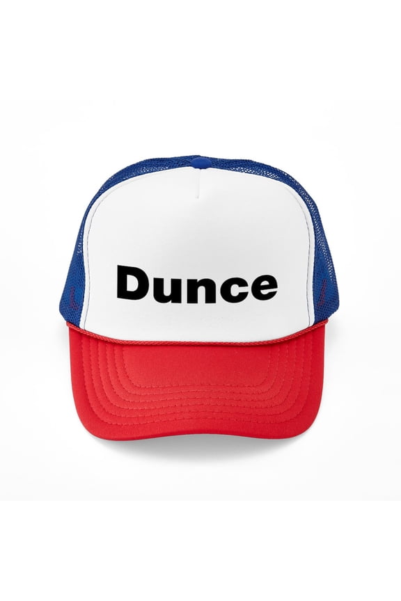 - Dunce - Adjustable Unisex Printed Trucker Hat with Mesh Back