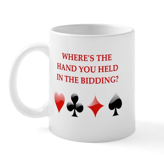 CafePress - Duplicate Bridge Gifts Mug - 11 oz Ceramic Mug - Novelty Coffee Tea Cup