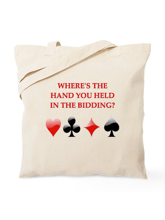 - Duplicate Bridge Gifts Tote Bag - Unisex Canvas Tote Bag, Beige, 1-Piece
