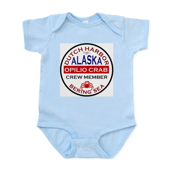 CafePress - Dutch Harbor Bering Sea Crab Fishing Infant Bodysu - Baby Light Bodysuit, Size Newborn - 24 Months