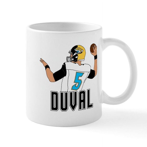 CafePress - Duval QB #3 Mugs - 11 oz Ceramic Mug - Novelty Coffee Tea Cup