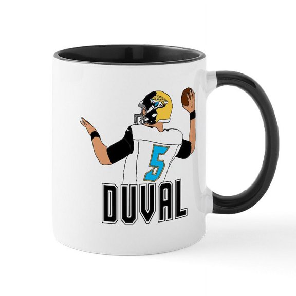 CafePress - Duval QB #3 Mugs - 11 oz Ceramic Mug - Novelty Coffee Tea Cup