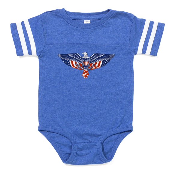 CafePress - EAGLE - Cute Infant Baby Football Bodysuit
