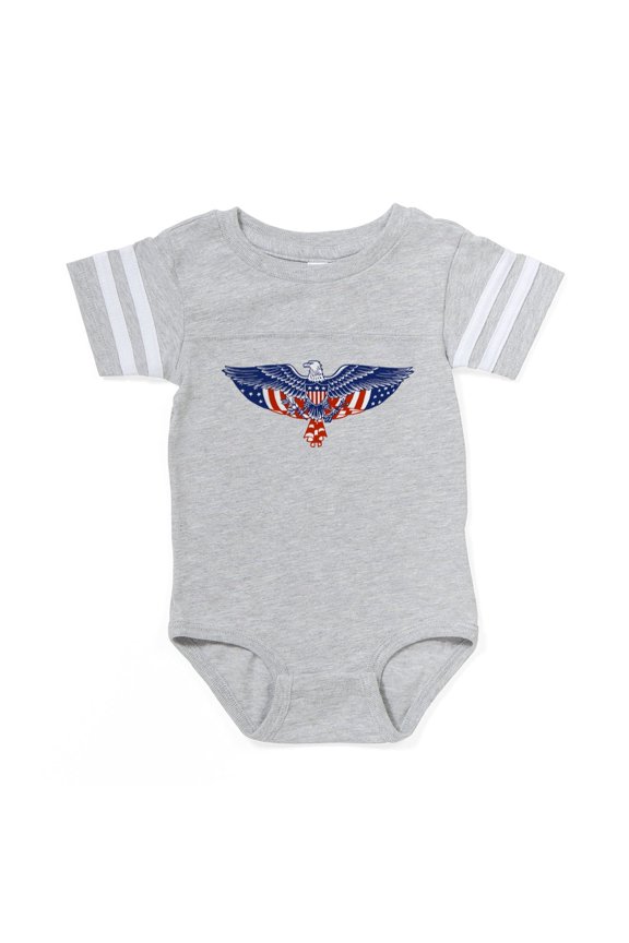 - EAGLE - Cute Infant Baby Football Bodysuit