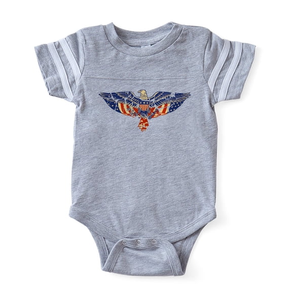 CafePress - EAGLE RETRO - Cute Infant Baby Football Bodysuit