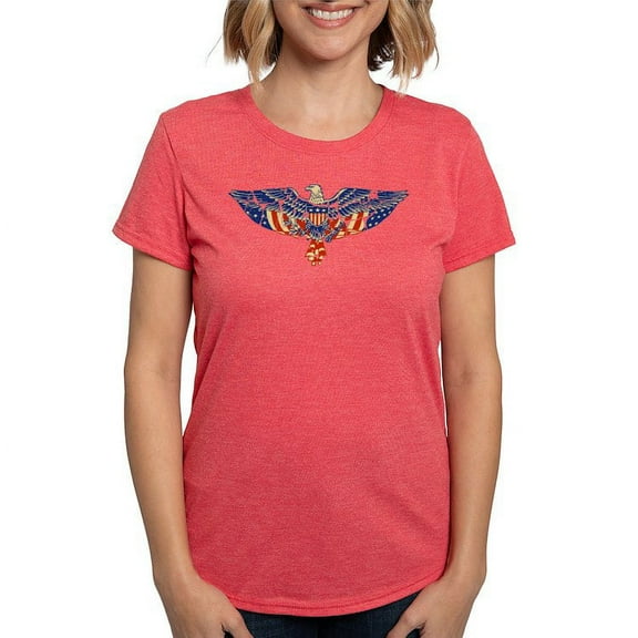 CafePress - EAGLE RETRO Womens Tri Blend T Shirt - Womens Tri-blend T-Shirt