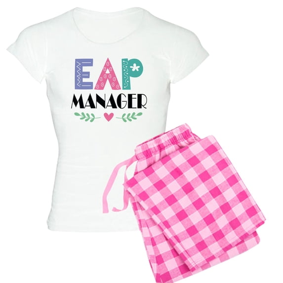 CafePress - EAP Manager - Women's Short Sleeve Print T-Shirt and Pants Light Cotton Pajama Set