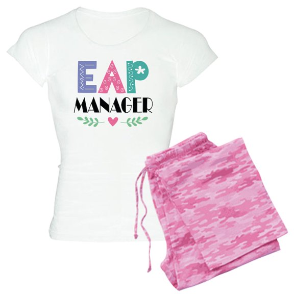 CafePress - EAP Manager - Women's Short Sleeve Print T-Shirt and Pants Light Cotton Pajama Set