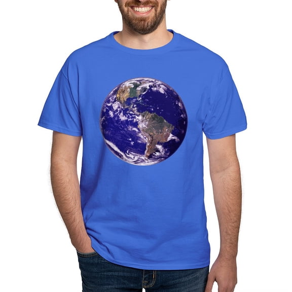 CafePress - EARTH Dark T Shirt - Men's Classic Graphic Cotton T-Shirt