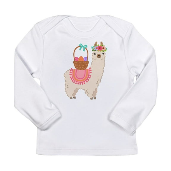 CafePress - EASTER ALPACHA Long Sleeve T Shirt - Long Sleeve Infant T-Shirt