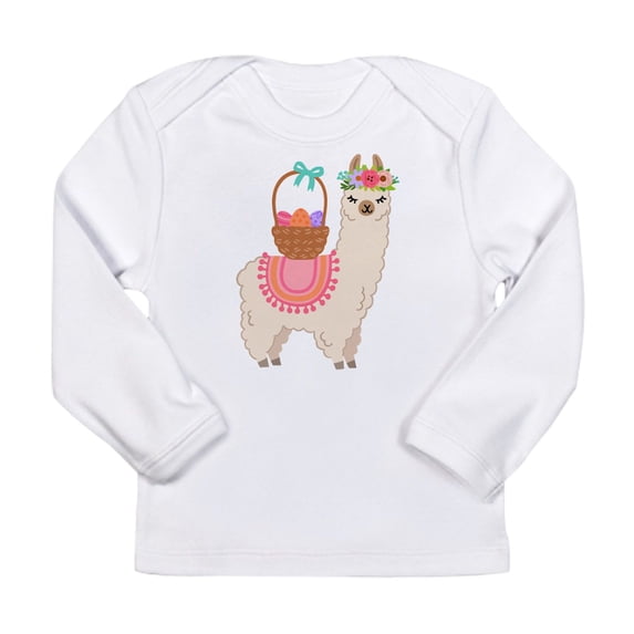 CafePress - EASTER ALPACHA Long Sleeve T Shirt - Long Sleeve Infant T-Shirt