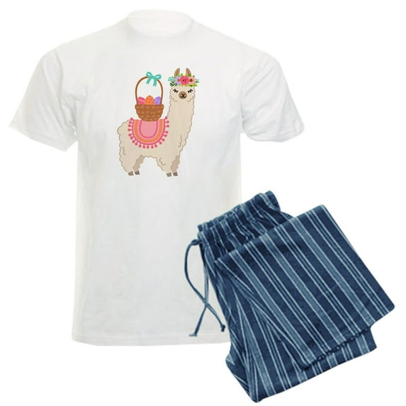 CafePress - EASTER ALPACHA Pajamas - Men's Light Loose Fit Cotton Pajama Set