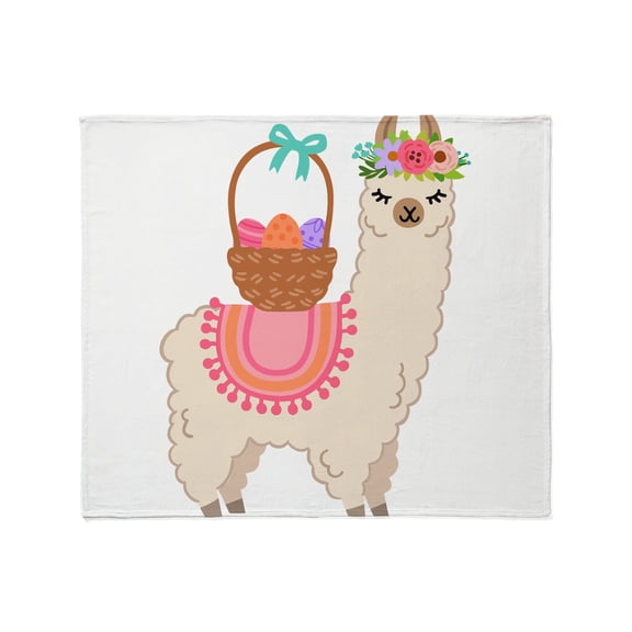 CafePress - EASTER ALPACHA - Soft Fleece Throw Blanket, 50"x60" for All Ages