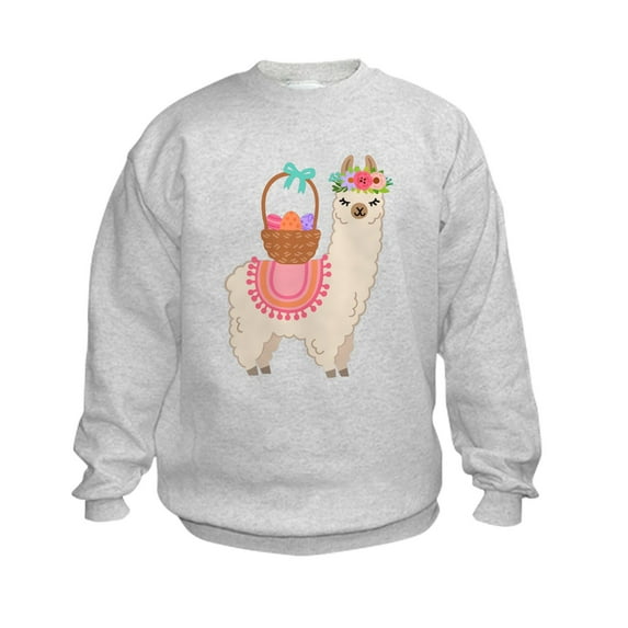 CafePress - EASTER ALPACHA Sweatshirt - Kids Sweatshirt, Youth Crew Neck Sweatshirt
