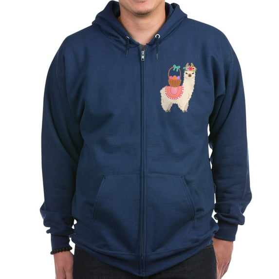 CafePress - EASTER ALPACHA Sweatshirt - Zip Hoodie, Classic Hooded Sweatshirt with Metal Zipper